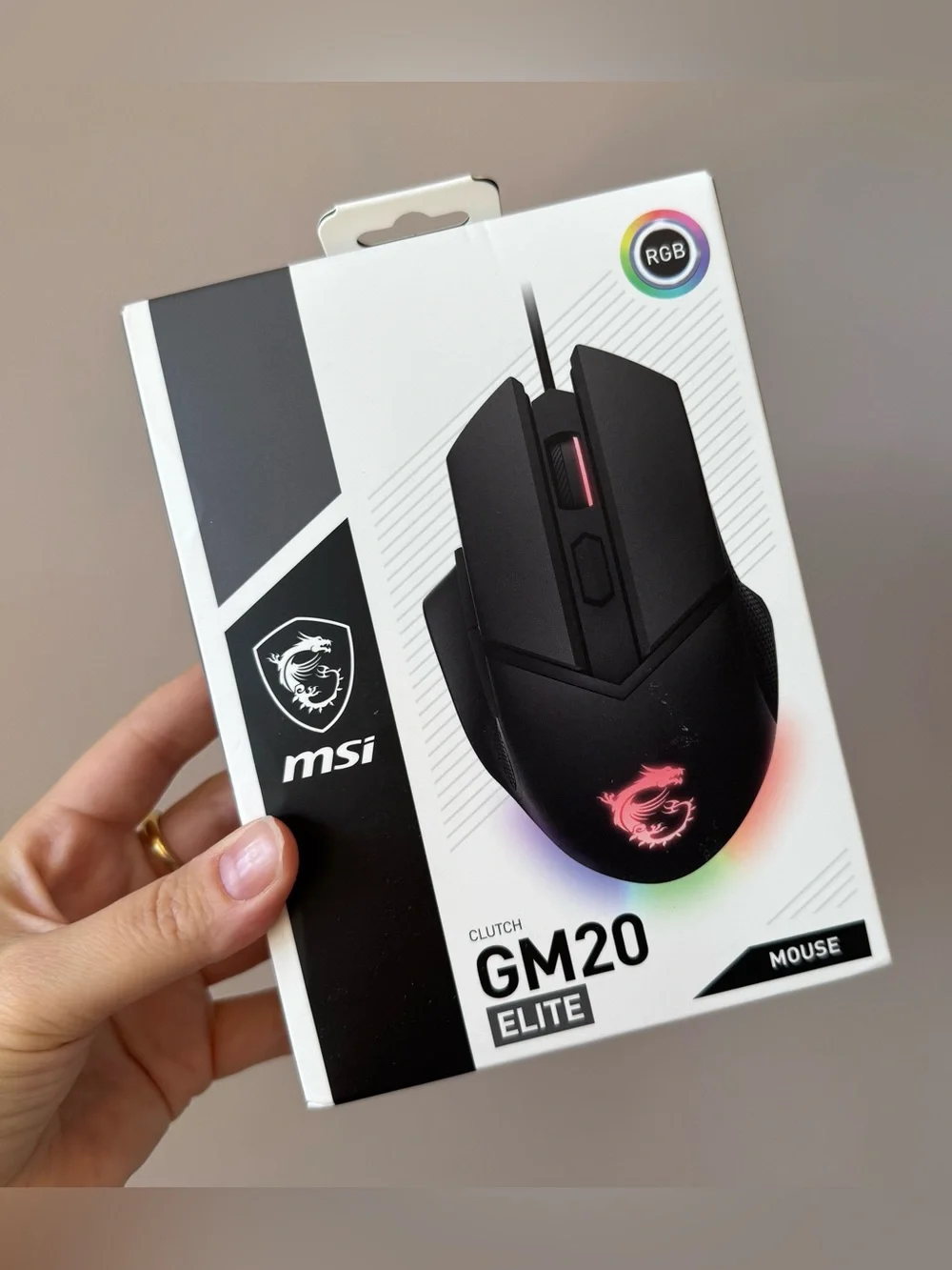 Brand New in Box MSI Clutch GM20 Elite Gaming Mouse